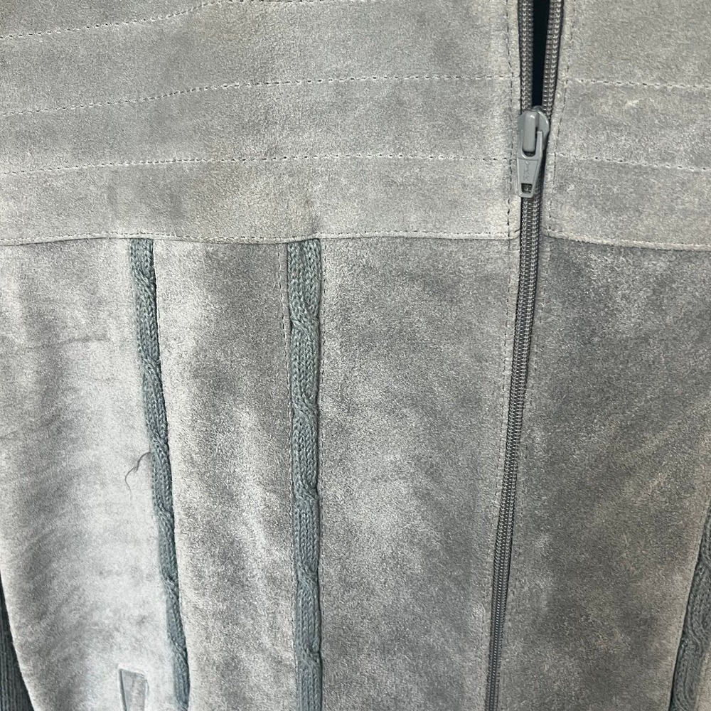 Maker's Choice Suede Leather/Knit Jacket‎ Vintage 70's - Picture 2 of 9